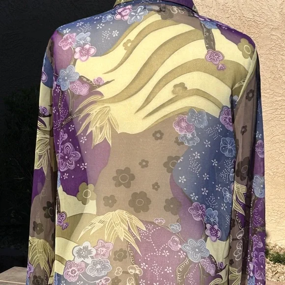 Nicola Vintage Long Sleeve Blouse Multicolor - Picture 5 of 8